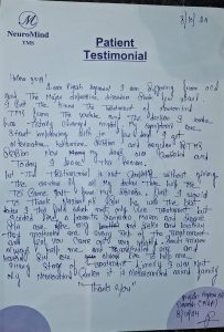 Patient Testimonial